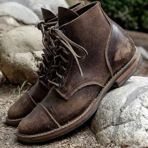 Genuine leather classic boots for men - 3