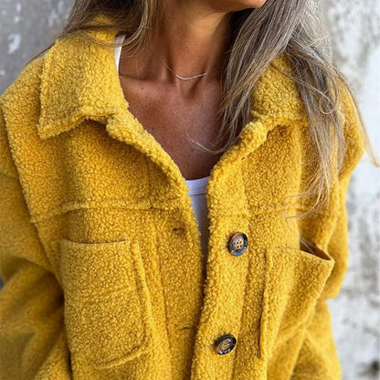 Button Front Textured Jacket Stylish for Women | Marielle