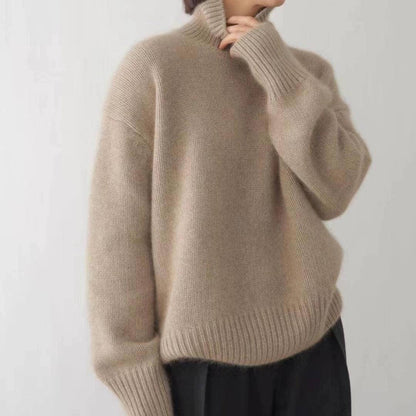 Soft luxurious cashmere turtleneck sweater for women - 1