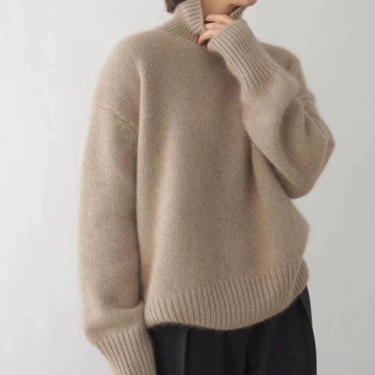 Soft luxurious cashmere turtleneck sweater for women - 1