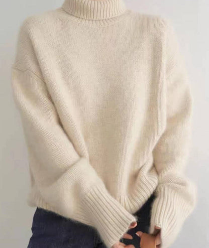 Soft luxurious cashmere turtleneck sweater for women - 5