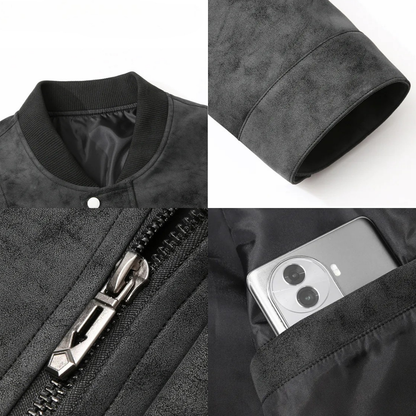 Textured Bomber Jacket Stylish for Men | Hartwell