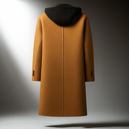 Tailored classic wool overcoat for men | Delmar - 3