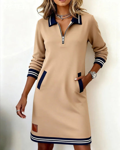 Relaxed casual everyday cotton dress for women - 5