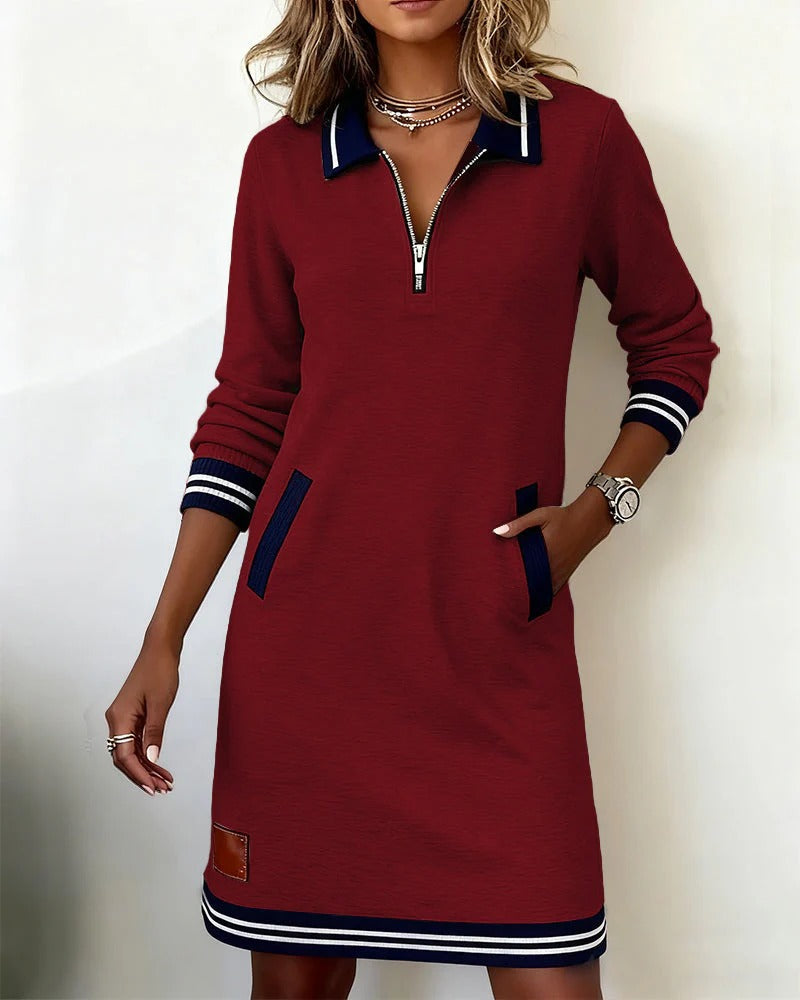 Relaxed casual everyday cotton dress for women - 10