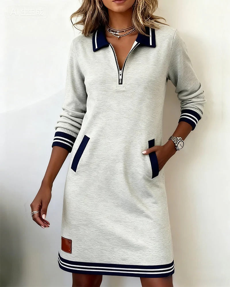 Relaxed casual everyday cotton dress for women - 16