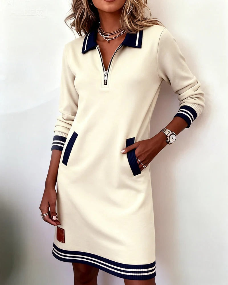 Relaxed casual everyday cotton dress for women - 17