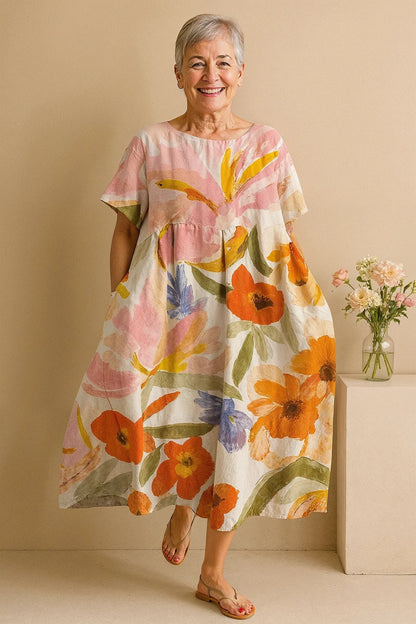 Elegant everyday tummy-coverage smart casual dress for women | Jane -3