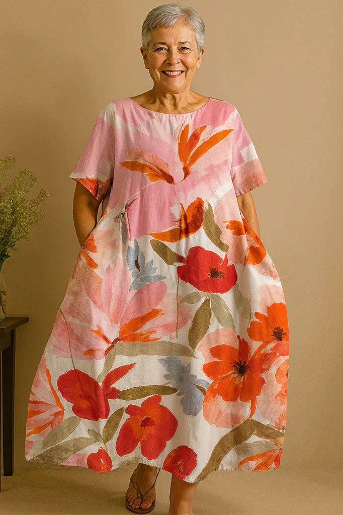 Elegant everyday tummy-coverage smart casual dress for women | Jane -5