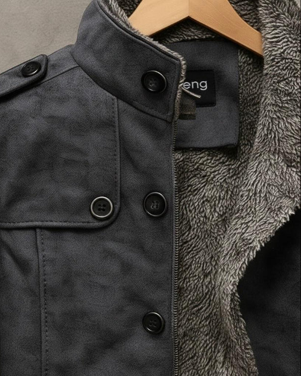Classic everyday casual leather jacket for men | Carl -6