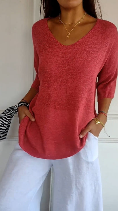 Lightweight printed everyday top for women | Jill -2