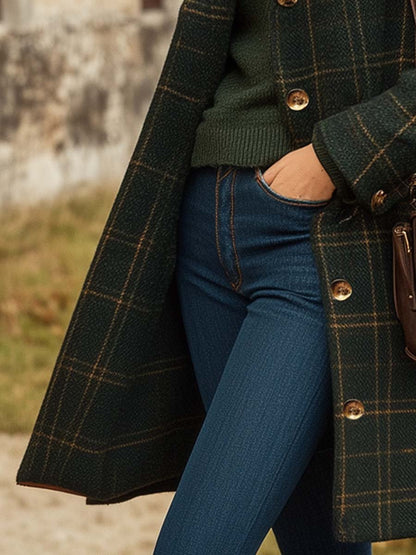 Elegant classic wool winter coat for women | Peyton - 3