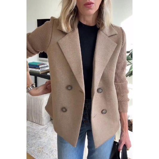 Casual Double Breasted Blazer Refined For Women | Alessandra