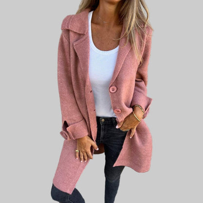 Relaxed casual longline everyday coat for women | Baylea -1
