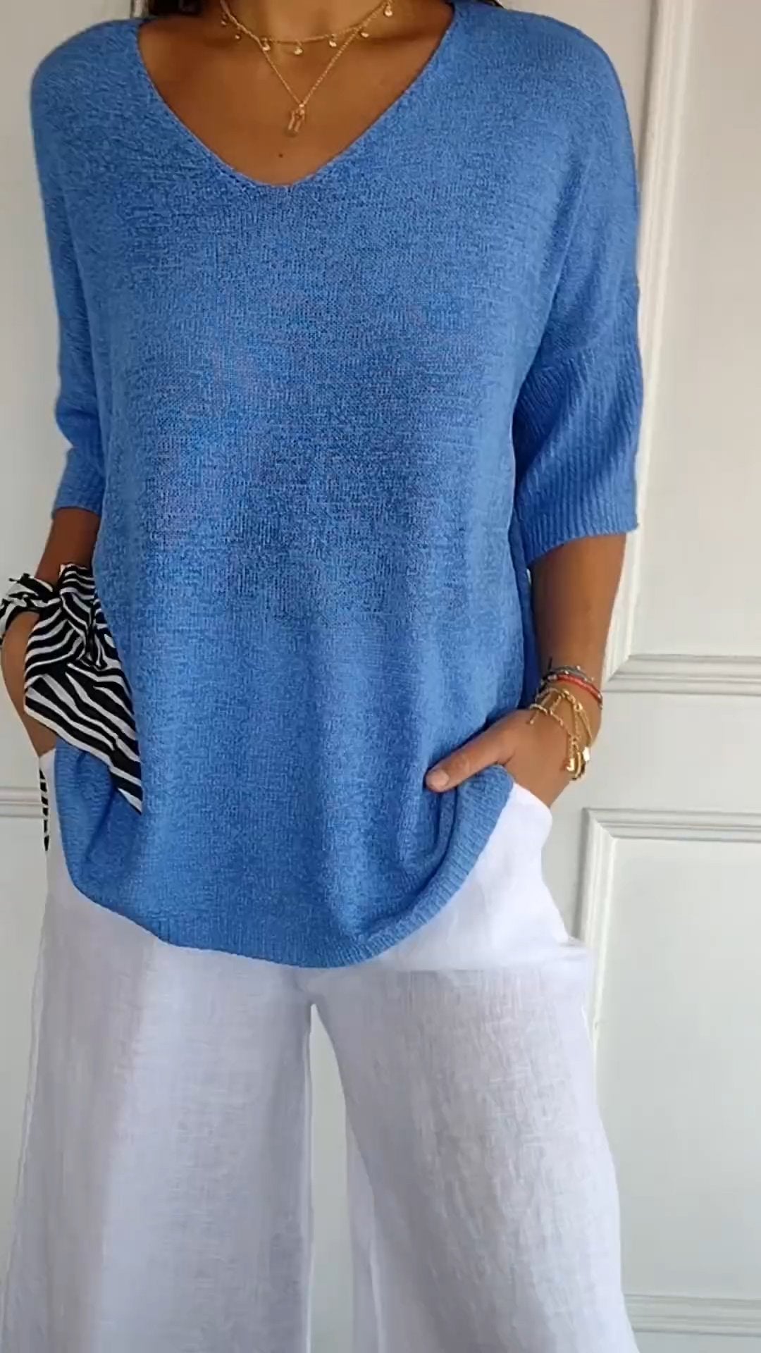 Lightweight printed everyday top for women | Jill -4
