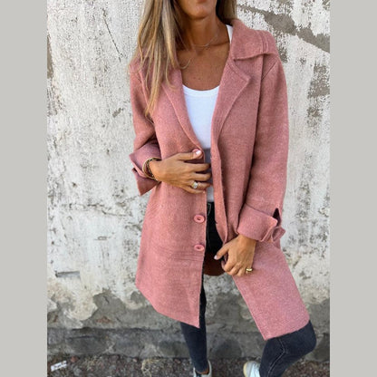 Relaxed casual longline everyday coat for women | Baylea -2