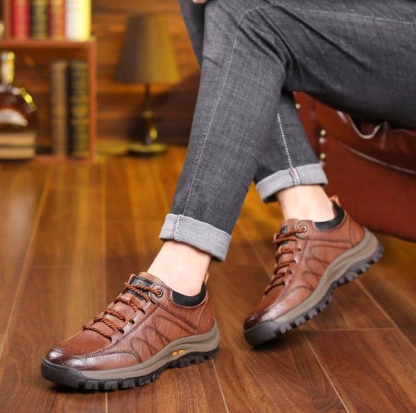 Ergonomic handmade leather everyday smart shoes for men | Matt -8