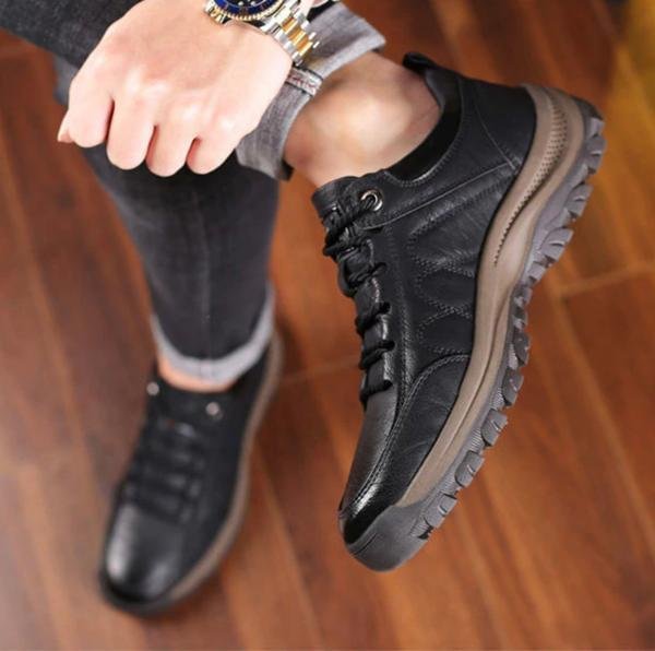 Ergonomic handmade leather everyday smart shoes for men | Matt -5