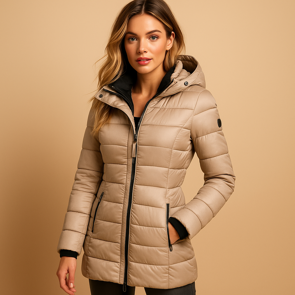 Lightweight everyday puffer down jacket for women | Elize -4