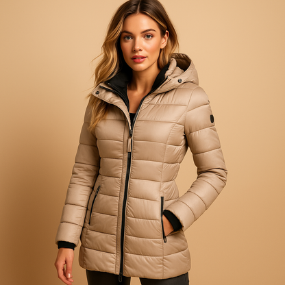 Lightweight everyday puffer down jacket for women | Elize -4