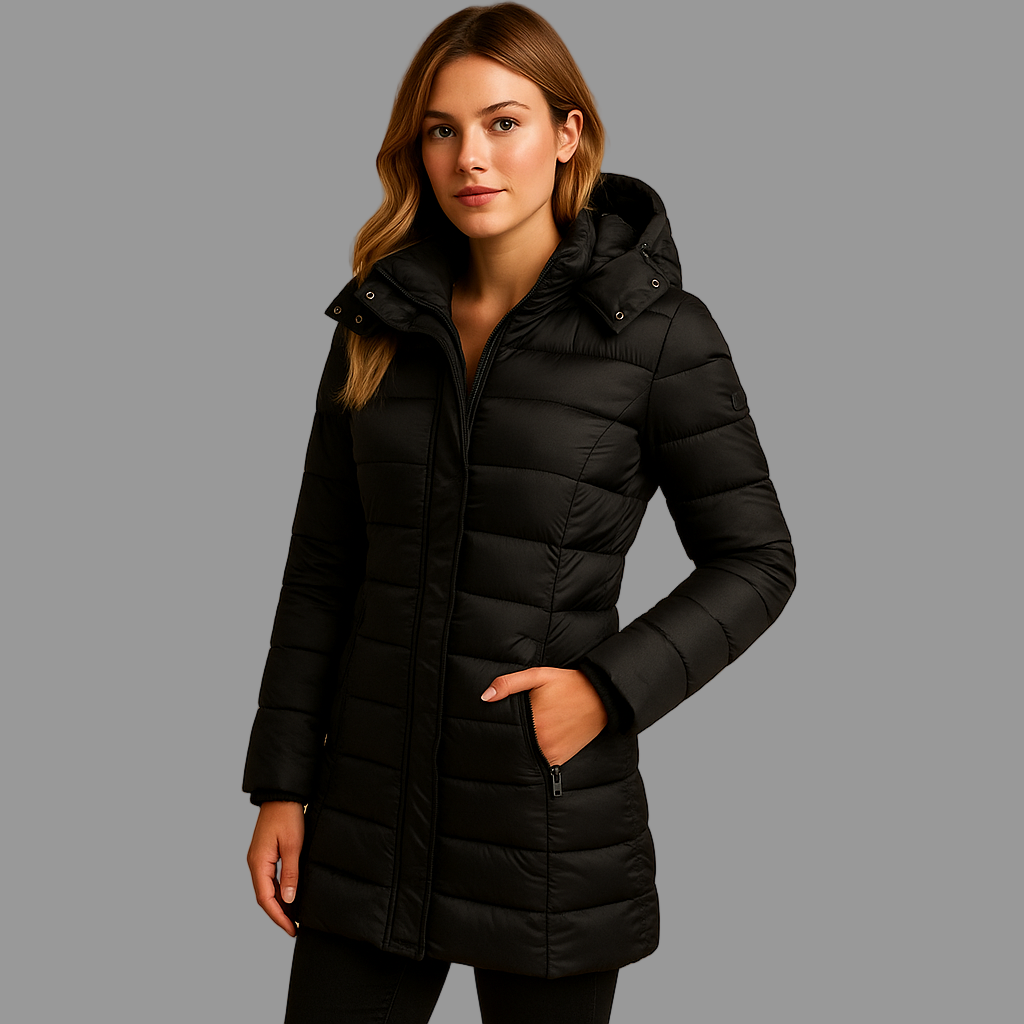 Lightweight everyday puffer down jacket for women | Elize -1