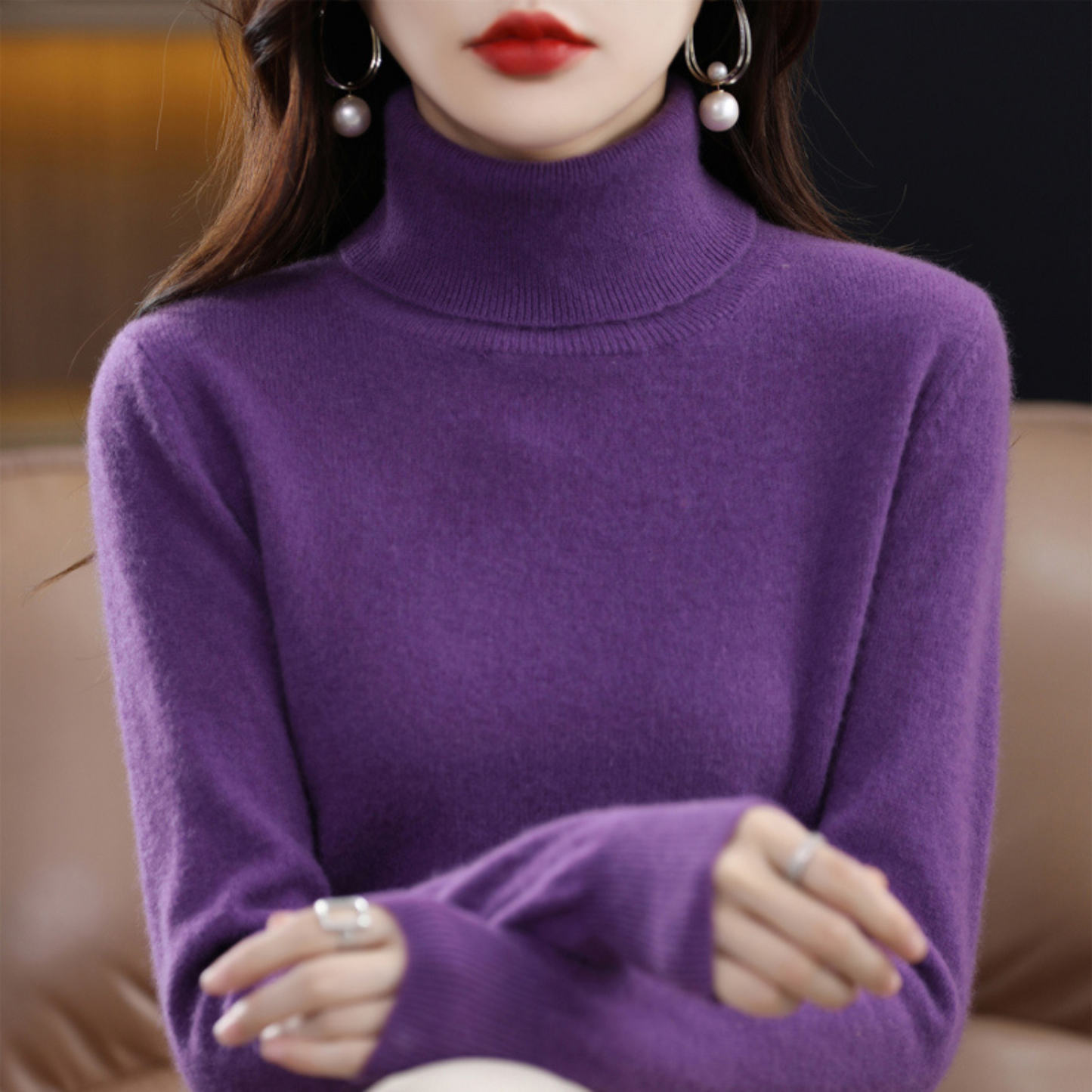 Cosy knit turtleneck sweater for men | Emmie - 4