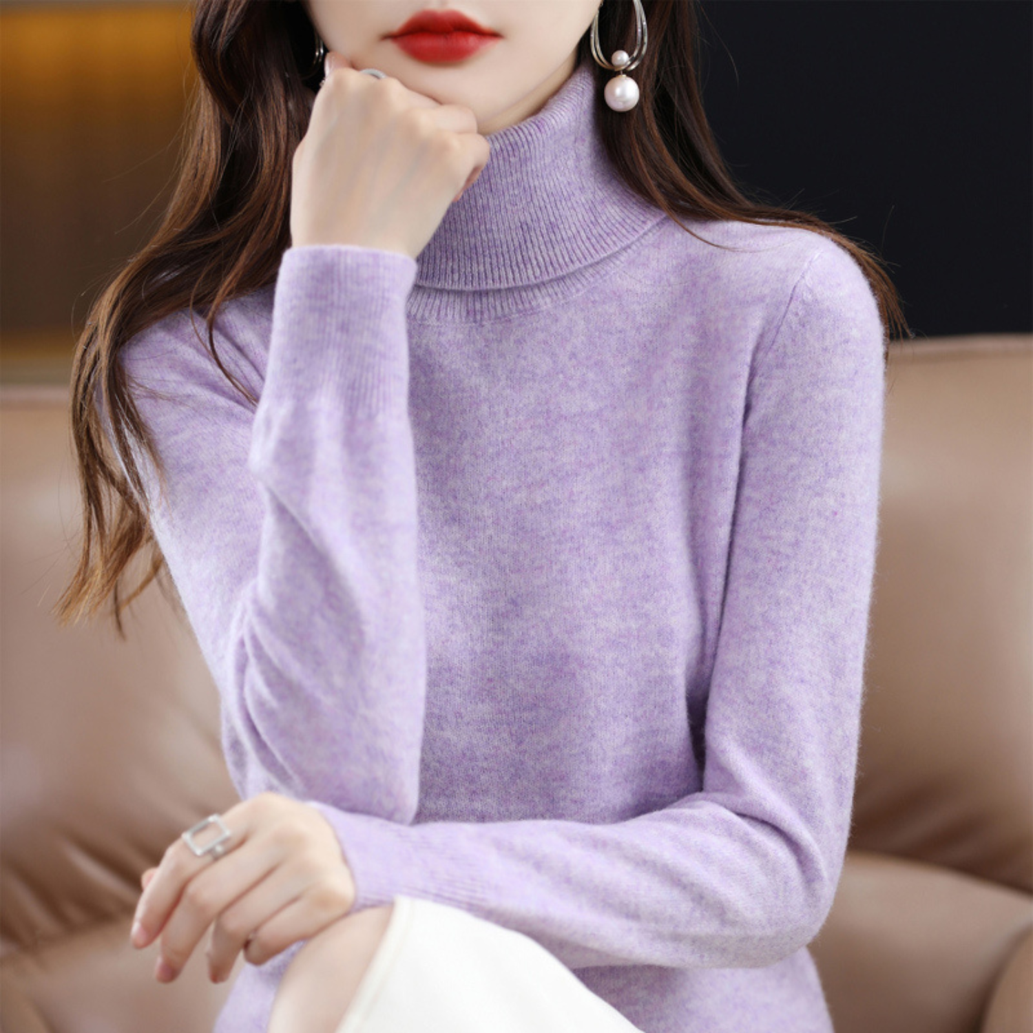 Cosy knit turtleneck sweater for men | Emmie - 5