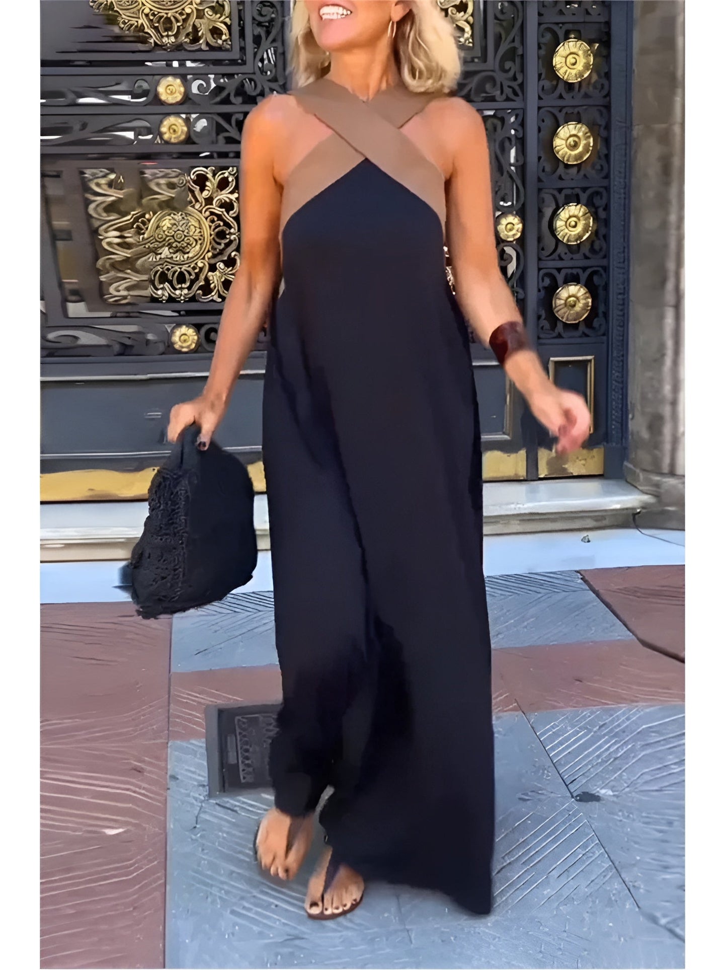 Elegant everyday casual dress for women | Delphine - 1