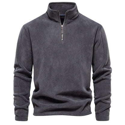 Retro half-zip stand collar everyday sweatshirt for men | Cooma V2 -10