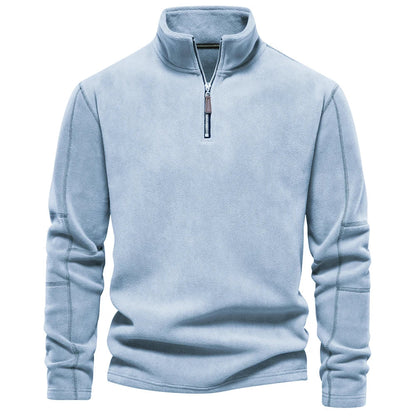 Retro half-zip stand collar everyday sweatshirt for men | Cooma V2 -12