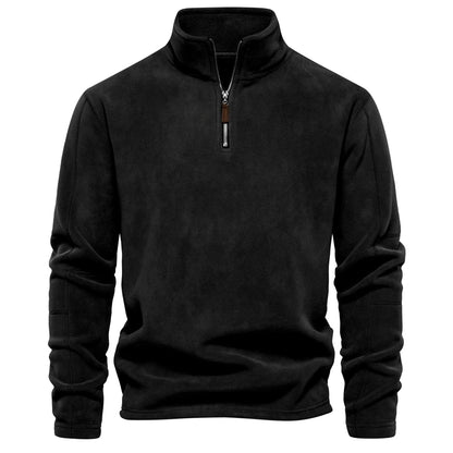 Retro half-zip stand collar everyday sweatshirt for men | Cooma V2 -14