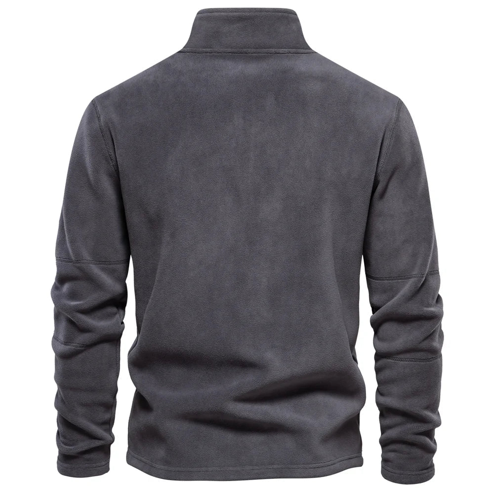 Retro half-zip stand collar everyday sweatshirt for men | Cooma V2 -15