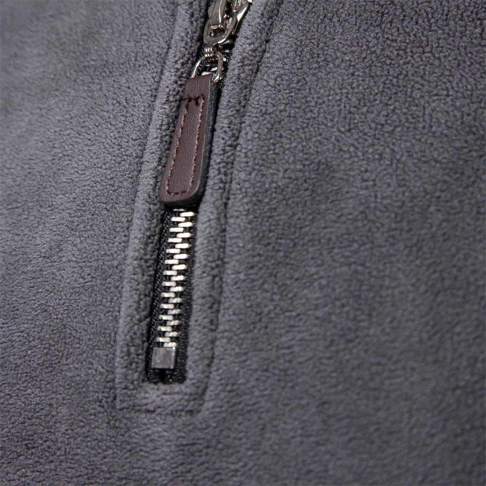 Retro half-zip stand collar everyday sweatshirt for men | Cooma V2 -16