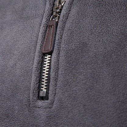 Retro half-zip stand collar everyday sweatshirt for men | Cooma V2 -16