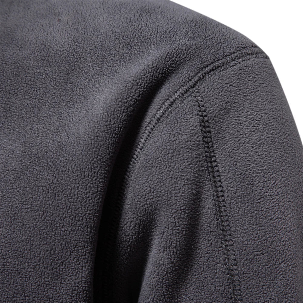 Retro half-zip stand collar everyday sweatshirt for men | Cooma V2 -17