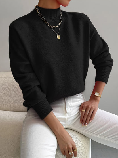Classic Roll Neck Sweater Cozy For Women | Elaine