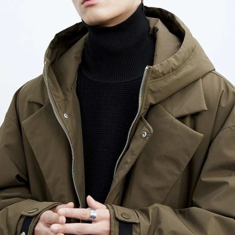 Warm hooded everyday winter coat for women - 2