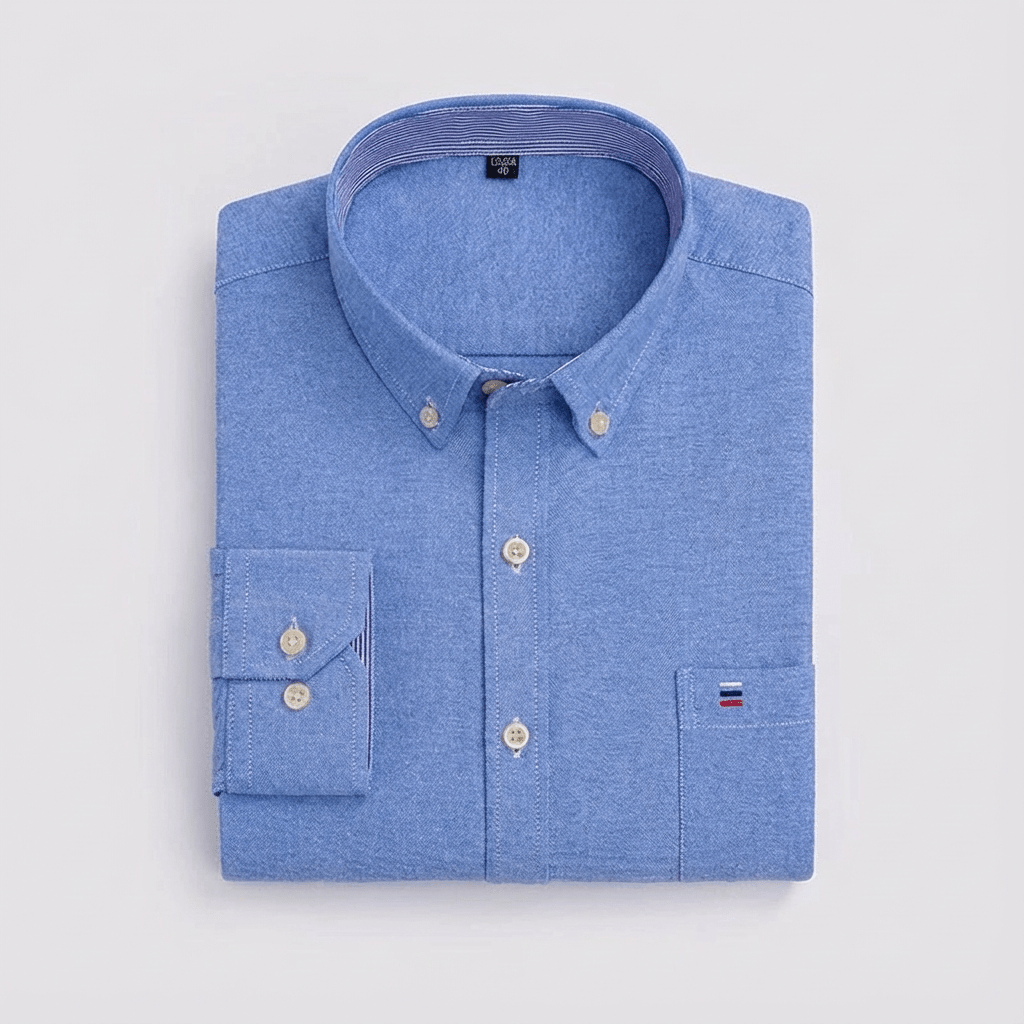 Classic relaxed plaid shirt for men -3