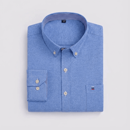 Classic relaxed plaid shirt for men -3