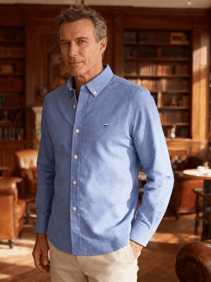 Classic relaxed plaid shirt for men -2