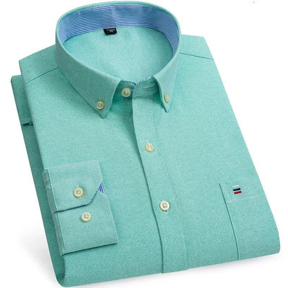 Classic relaxed plaid shirt for men -20