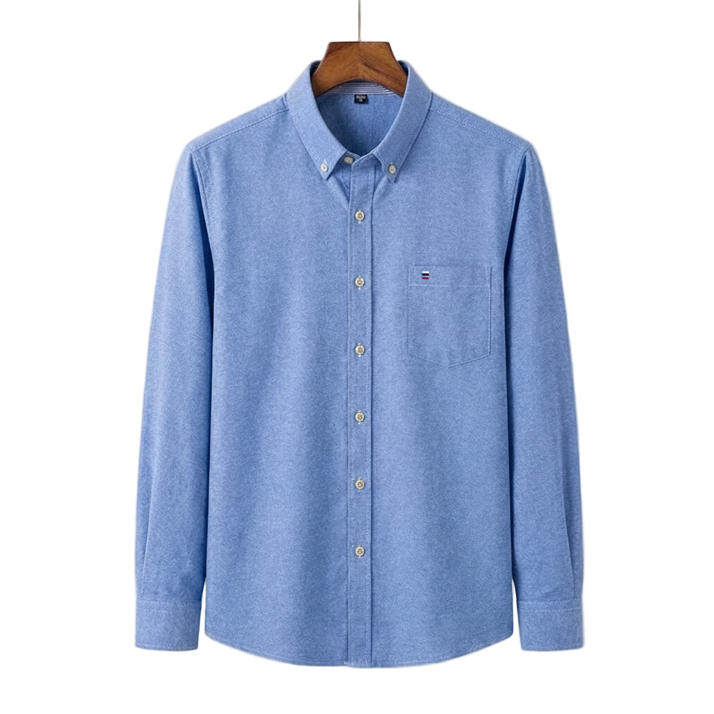 Classic relaxed plaid shirt for men -1
