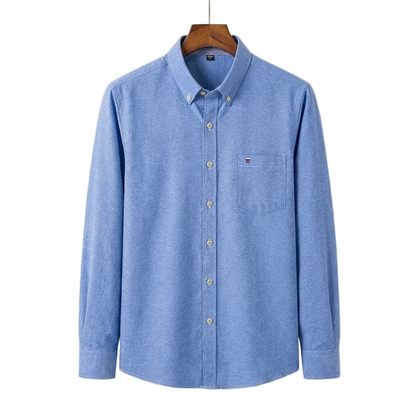 Classic relaxed plaid shirt for men -1