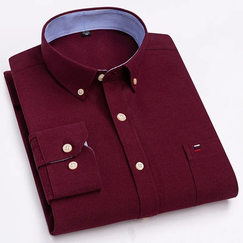 Classic relaxed plaid shirt for men -28