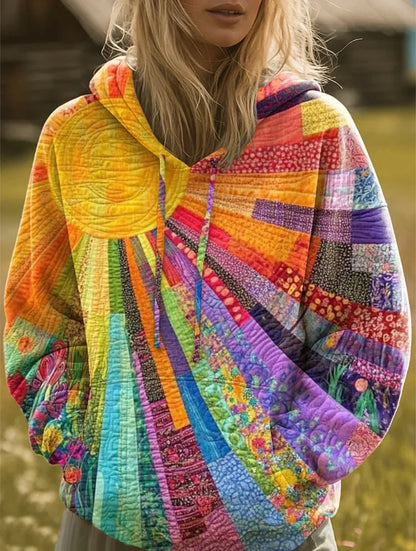 Relaxed gathered everyday hoodie for women | Klyra -1