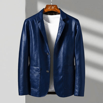 Classic leather everyday jacket for men | Alessandro - 3