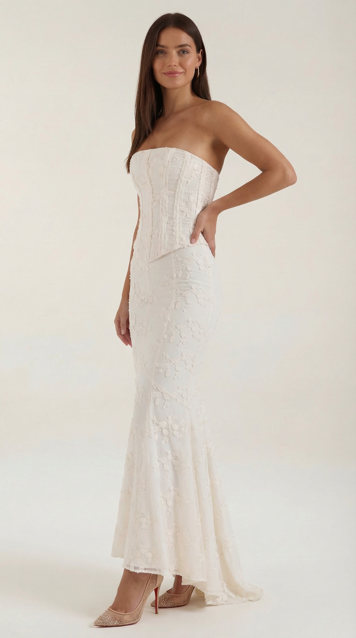 Romantic lace everyday maxi dress for women | Anastasia - 2