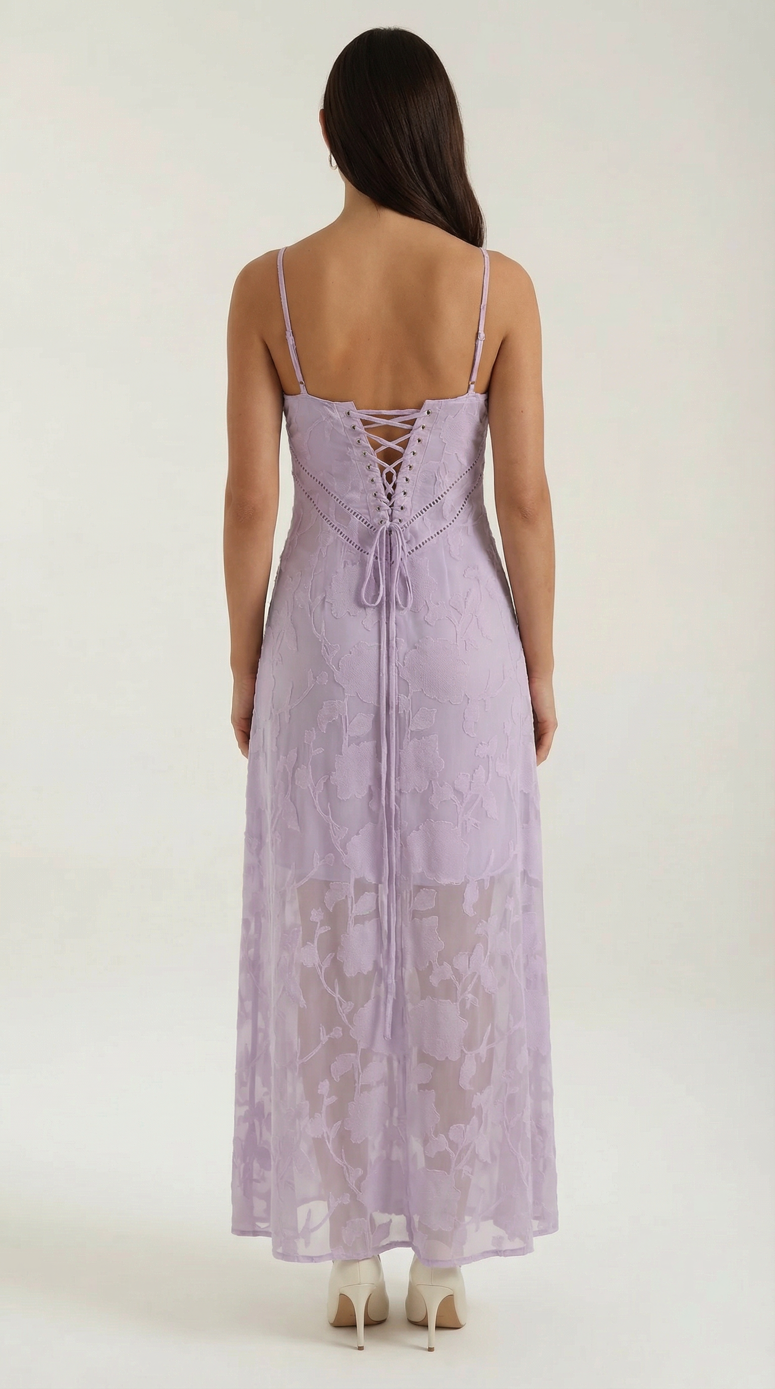 Romantic lace everyday maxi dress for women | Arabelle - 14