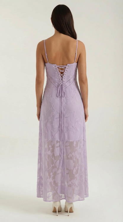 Romantic lace everyday maxi dress for women | Arabelle - 14