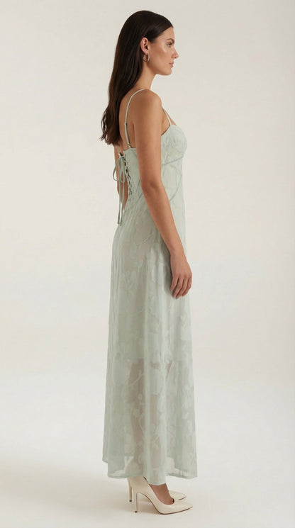 Romantic lace everyday maxi dress for women | Arabelle - 19